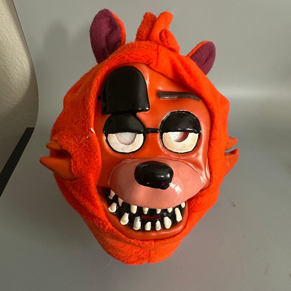 Five Nights at Freddys Foxy the Pirate Plush Mask Halloween Cosplay Orange